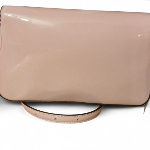 New Kate Spade Reegan Patent Mini Flap Crossbody in Tutu Pink $279 - Picture 6 of 6
